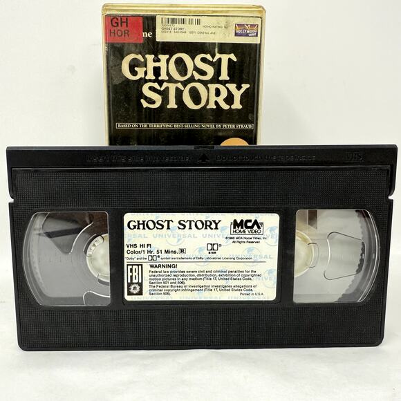 Hollywood Video Ghost Story Fred Astaire 1981 VHS Tape RARE Nostalgia VTG Movie - Picture 1 of 8
